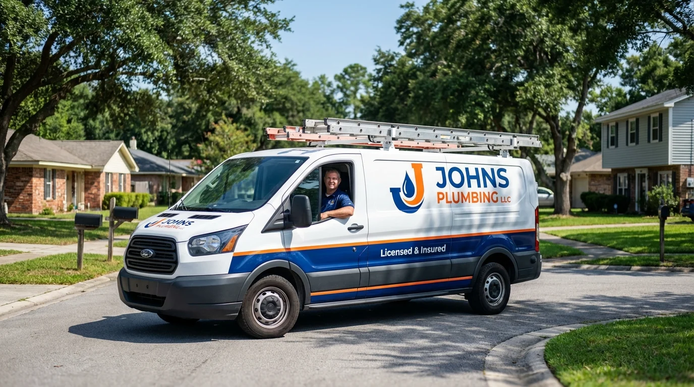 Johns Plumbing LLC service van in Benson, AZ